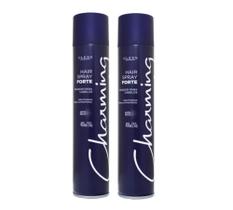 Kit 2 Laque Fixador Cabelo Charming Hair Spray Forte 400ml