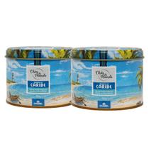 Kit 2 Lata de Chás do Mundo Caribe 50g Chamel Kit 2 Lata de Chás do Mundo Caribe 50g Chamel