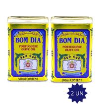 Kit 2 Latas Azeite De Oliva Bom Dia Lata 500ml Português