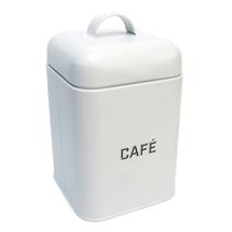 Kit 2 Latas de Café 500g Quadradas Retrô - Branco - NH Kit 2 Latas de Café 500g Quadradas Retrô - Branco - NH