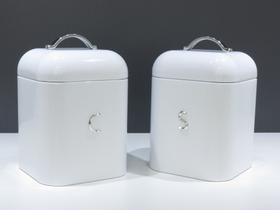 Kit 2 Latas Porta Café E Açúcar Pote Com Alça - Hermética Kit 2 Latas Porta Café E Açúcar Pote Com Alça - Hermética