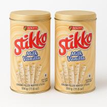 Kit 2 Latas Wafer em Tubinho Arnotts Baunilha 330g Importado Gourmet Crocante Premium Kit 2 Latas Wafer em Tubinho Arnotts Baunilha 330g Importado Gourmet Crocante Premium