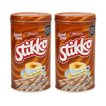 Kit 2 Latas Wafer em Tubinho Arnotts Sabor Chocolate 330g Importado Gourmet Crocante Premium