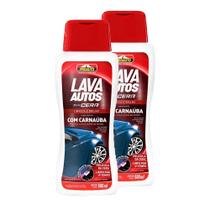 Kit 2 Lava Autos Shampoo com Cera Carnaúba Proauto 500ml
