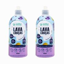 Kit 2 Lava Louça Lavanda Positiva Hipoalergênico 840ml Kit 2 Lava Louça Lavanda Positiva Hipoalergênico 840ml