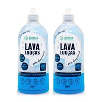 Kit 2 Lava Louças Sem Fragrância Positiva 840ml Kit 2 Lava Louças Sem Fragrância Positiva 840ml