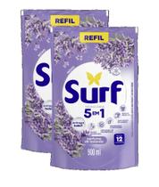 kit 2 Lava Roupa Sabão Líquido Surf Lavanda Refil 900ml