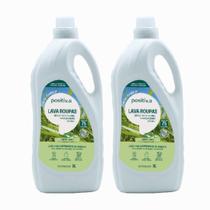 Kit 2 Lava Roupas Líquido Capim-Limão Positiva 6L Kit 2 Lava Roupas Líquido Capim-Limão Positiva 6L