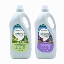 Kit 2 Lava Roupas Líquido Positiva 3L cada 1 Capim-Limão e 1 Lavanda Kit 2 Lava Roupas Líquido Positiva 3L cada 1 Capim-Limão e 1 Lavanda