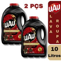 Kit 2 Lava Roupas Líquido Uau Perfumes Rosas E Sedução de 5 Lts