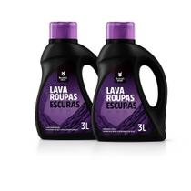 Kit 2 lava roupas members mark 3l roupas escuras proteção de cores e perfume intenso Kit 2 lava roupas members mark 3l roupas escuras proteção de cores e perfume intenso