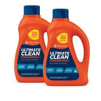 Kit 2 Lava Roupas Members Mark 4L Sabão Ultimate Clean Concentrado Alto Rendimento