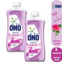Kit 2 Lava Roupas Omo Para Roupas Finas e Delicadas Original - Sabão Liquido 900Ml