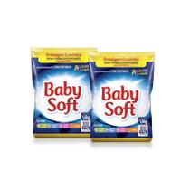 Kit 2 Lava Roupas pó Baby Soft Concentrado 1,6kg