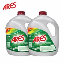 Kit 2 Lava Roupas Sabão Líquido 5L Lavagem Profissional Ares Action Green Kit 2 Lava Roupas Sabão Líquido 5L Lavagem Profissional Ares Action Green