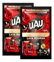 Kit 2 Lava Roupas Uau Refil 800ml Limpeza E Perfume Floral Kit 2 Lava Roupas Uau Refil 800ml Limpeza E Perfume Floral