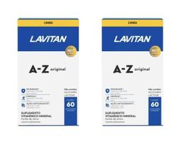 Kit 2 Lavitan A-Z 60 Comprimidos Suplemento Para Homens