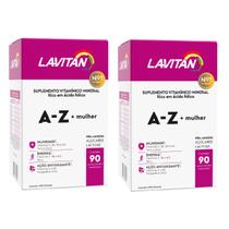 Kit 2 Lavitan A-Z Mulher - Polivitamínico 90 Comprimidos