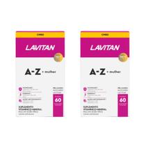 Kit 2 Lavitan A-Z Mulher Suplemento 60 Capsulas - Cimed