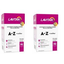 Kit 2 Lavitan A-Z + Mulher Suplemento Com 90 Comp Cimed Kit 2 Lavitan A-Z + Mulher Suplemento Com 90 Comp Cimed
