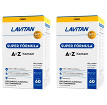 Kit 2 Lavitan A-Z Multivitaminico Homem e Mulher Super Fórmula Vitamina C D Zinco Cimed