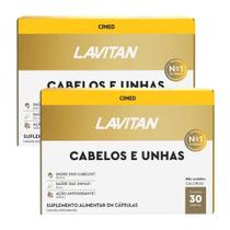 KIT 2 Lavitan Cabelos e Unhas 60 cápsulas