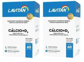Kit 2 Lavitan Cálcio + D3 Com 60 Cápsulas - Cimed
