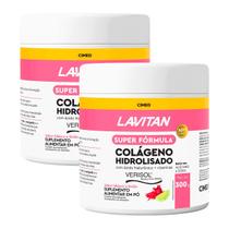 Kit 2 Lavitan Colágeno Hidrolisado + Ácido Hialurônico Verisol 300g Kit 2 Lavitan Colágeno Hidrolisado + Ácido Hialurônico Verisol 300g