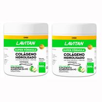 Kit 2 Lavitan Colágeno Hidrolisado Verisol Sabor Maçã Verde 300g
