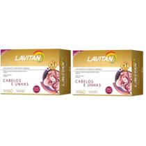 Kit 2 Lavitan Hair Cabelo E Unha Biotina Cimed 60 Cápsulas