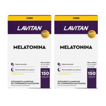 Kit 2 Lavitan Melatonina Maracujá 150 Comprimidos Mastigáveis Kit 2 Lavitan Melatonina Maracujá 150 Comprimidos Mastigáveis