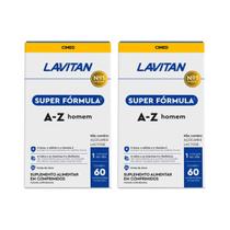 Kit 2 Lavitan Super Fórmula Multivitamínico Homem 60 Comp