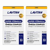 Kit 2 Lavitan Super Fórmula Ômega Complex 30 Cápsulas