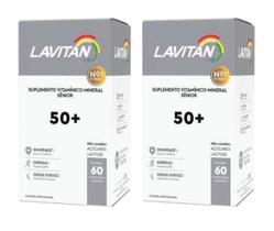 Kit 2 Lavitan Vitalidade Senior 50+ Adulto Com 60 Comprimidos - Suplemento de Vitaminas