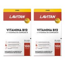 Kit 2 Lavitan Vitamina B12 Complexo B 100 Comprimidos