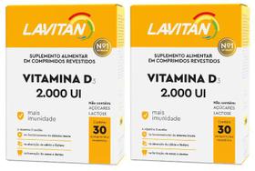 Kit 2 Lavitan Vitamina D3 2000UI 30Cpr - Cimed