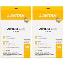 Kit 2 Lavitan Zinco Quelato em Comprimidos
