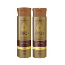 Kit 2 Leave in Oro Therapy 24k Extra Shine NatuMaxx 300ml