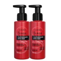 Kit 2 Leave In Protetor Térmico Selante Cauterização dos Lisos Reconstrução 100ml Eudora Siàge