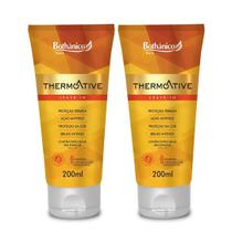 Kit 2 Leave In Thermoative 200ml com Filtro Solar, Sem Enxague, Ação Anti Frizz Bothânico Hair Cosméticos