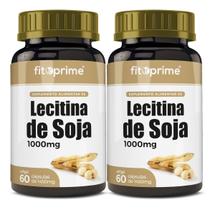 Kit 2 Lecitina De Soja 1000Mg 60 Cápsulas Fitoprime