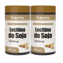 Kit 2 Lecitina de Soja 1000mg 60 Cápsulas Fitoprime