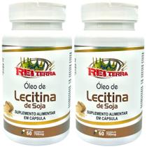 Kit 2 Lecitina de Soja 700mg 120 Cápsulas - Rei Terra