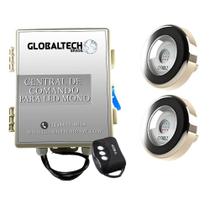 Kit 2 Led Piscina Inox Monocromático 9W + Central - Tholz