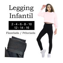 Kit 2 Legging Flanelada Infantil Juvenil Leg Frio Inverno Peluciada