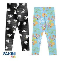 Kit 2 Legging Infantil Algodão Juvenil Marisol Fakini