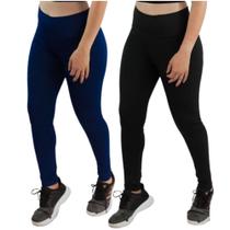 KIT 2 Leggings Fitness Suplex Lisa Academia