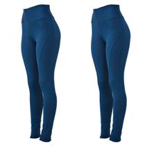 Kit 2 leggings montaria plus size peluciada AZUL AZUL G3