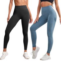 Kit 2 Leggins Hupana Empina Bumbum Sem Costura