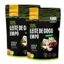 Kit 2 Leite de Coco em Pó 100% Puro Vegano Sem Lactose 454g